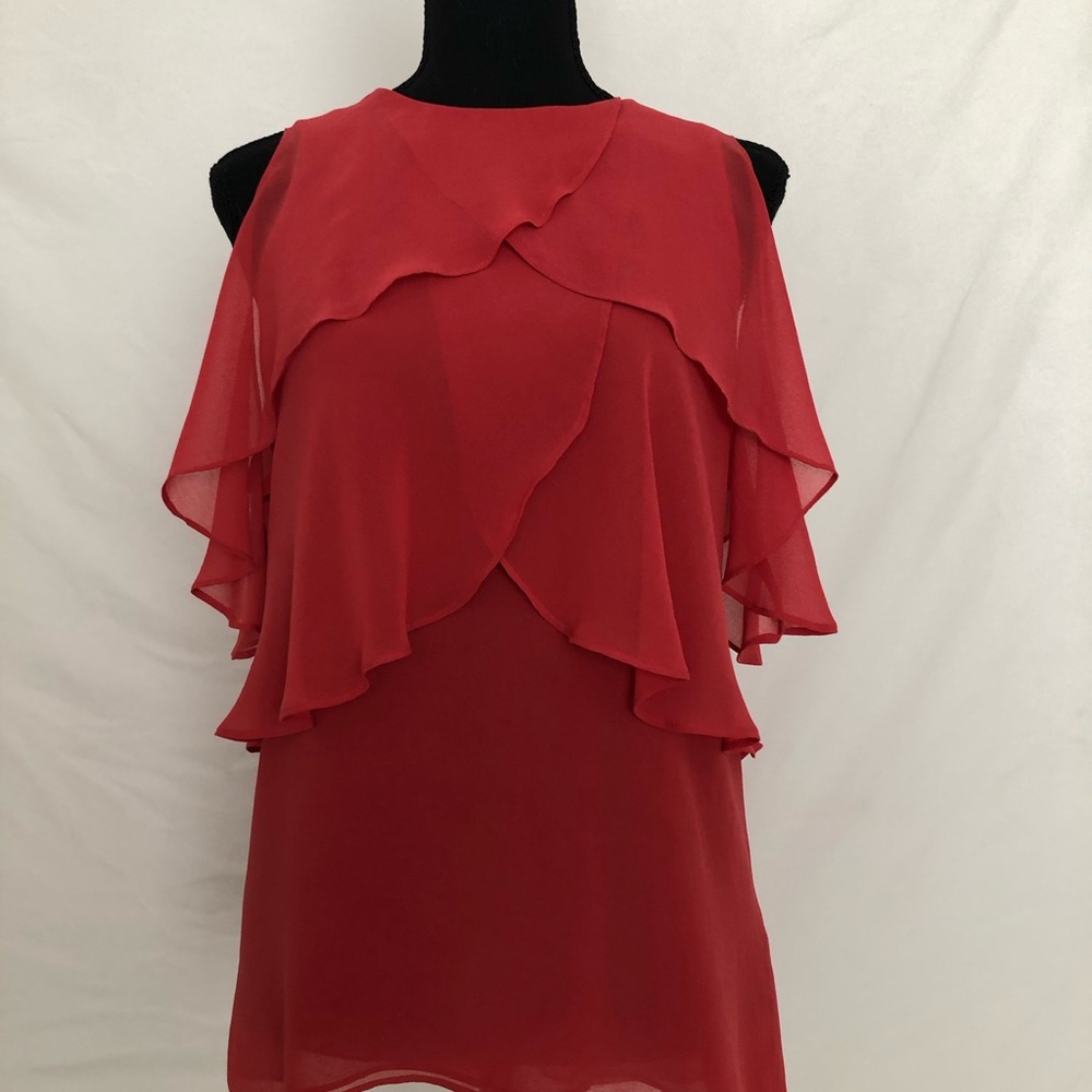 Women’s WHBM SZ Small Flutter Blouse